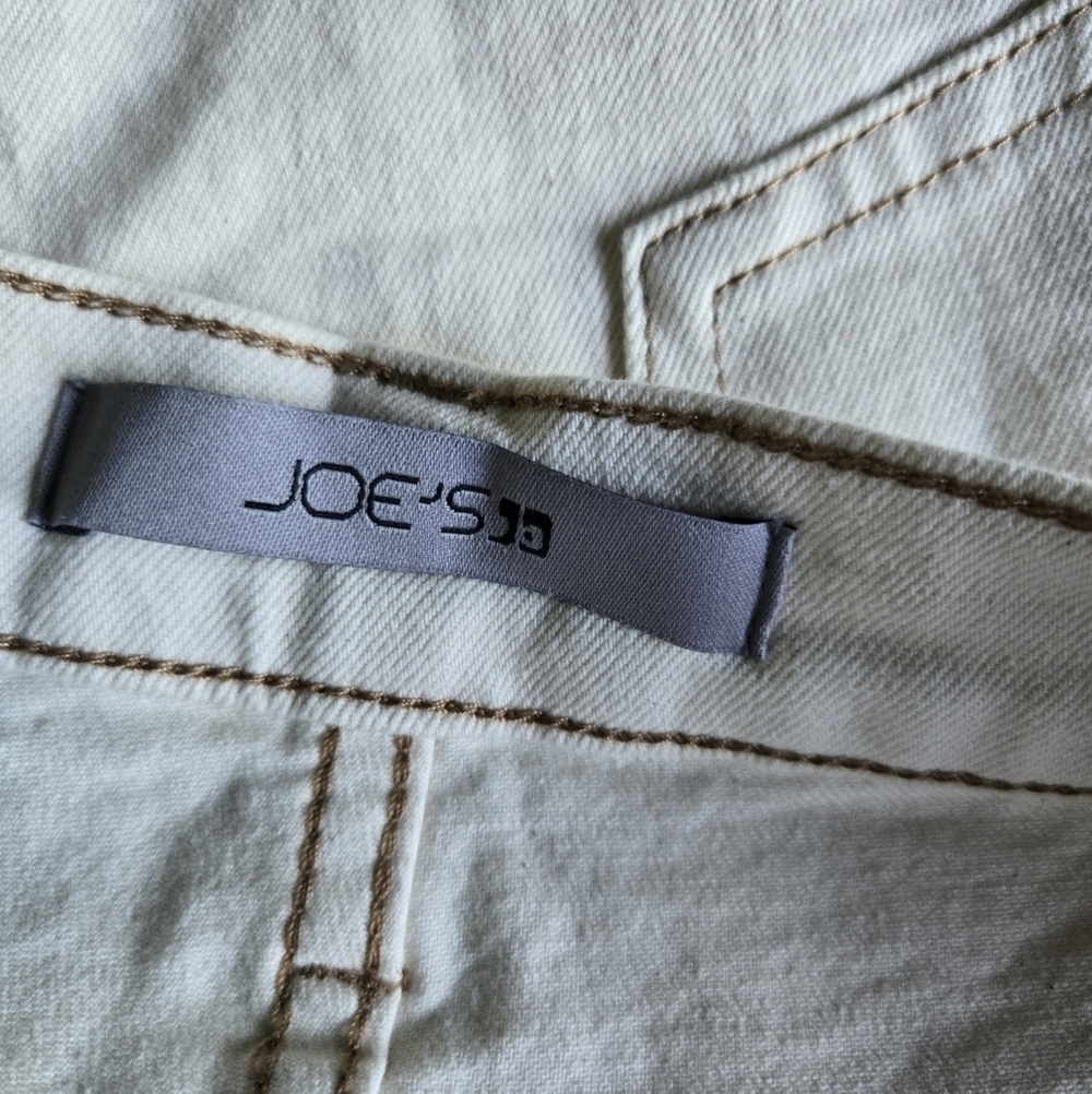 Joe’s Jeans High Rise Vintage Easy Shorts Plus Size 32 Cream Denim NWT 90s Retro - Picture 5 of 10